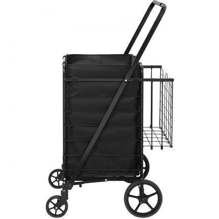 VEVOR Shopping Trolley Shopping Trolley Opvouwbaar 150,5 kg Belaadbare Shopping Trolley Hand Trolley Multifunctionele 600D Oxford Fabric Shopping Trolley Opvouwbaar voor Wasserij, Kruidenier, Camping Gereedschap etc.