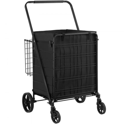 VEVOR Shopping Trolley Shopping Trolley Opvouwbaar 150,5 kg Belaadbare Shopping Trolley Hand Trolley Multifunctionele 600D Oxford Fabric Shopping Trolley Opvouwbaar voor Wasserij, Kruidenier, Camping Gereedschap etc.