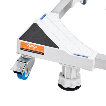 VEVOR Mini-koelkaststandaard 414 x 414 x 104 mm Universele wasbasis Verstelbare koelkaststandaard met soepel rollende wielen Wasmachinebasis voor wasmachine en droger