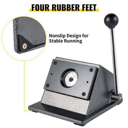 VEVOR Knopenmachine Badge Snijmachine 44 mm Button Badge Maker Machine 22x18,5x13,5 cm Badge Press Machine Breed Toepasbaar voor Zowel Commercieel Als