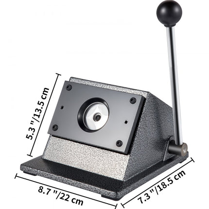 VEVOR Knopenmachine Badge Snijmachine 44 mm Button Badge Maker Machine 22x18,5x13,5 cm Badge Press Machine Breed Toepasbaar voor Zowel Commercieel Als