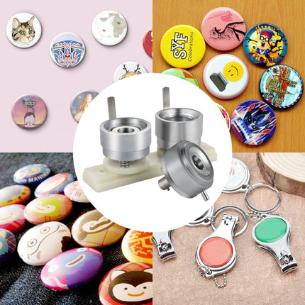 VEVOR Knopenmachine Badge Ponsen Sterven 32 mm Aluminium Diy Badge Schimmel Abs Kunststof Schuifrail Button Maken Machine Accessoires