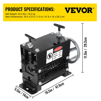 VEVOR Koper Stripmachine Draadschilstripmachine Stripper Schilmachine 1-20 mm Kabelrolkabel en draadschilapparaat 1-20 mm