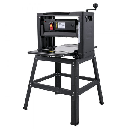 VEVOR Dikte Schaafmachine 330mm Hout Schaafmachine met Houder 2KW Mini Schaafmachine Houtbewerking Bank Stationaire Schaafmachine 8000 omw/min Aanvoersnelheid 6m/min voor Hout Bamboe Voering Nylon