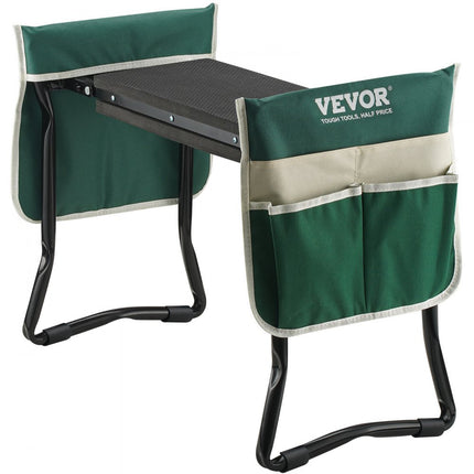 VEVOR tuinkniebank kniebank met zacht kniekussen voor tuinieren - tuinkniebank opvouwbare tuinkruk tot 150 kg met gereedschapstassen, tuinstoel om te knielen en zitten 400 x 200 x 18 mm