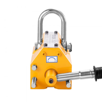 VEVOR Hefmagneet Kraanmagneet (1500 kg laadvermogen, 3750 kg trekkracht, -40 tot 80 ℃), 16 stuks magneten Handbediende vorkhefmagneet Lifter Magneetheffer Geel Neodymium hefmagneetgereedschap