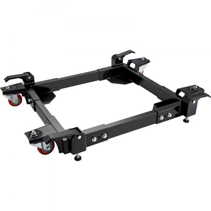 VEVOR-basis 680,3 kg voetstuk Q235 koolstofstaal Verstelbare wasmachinebasis met wielen Verstelbare maat 527 x 603 mm tot 711 x 850 mm Ideaal voor wasmachines Koelkasten Computerservers