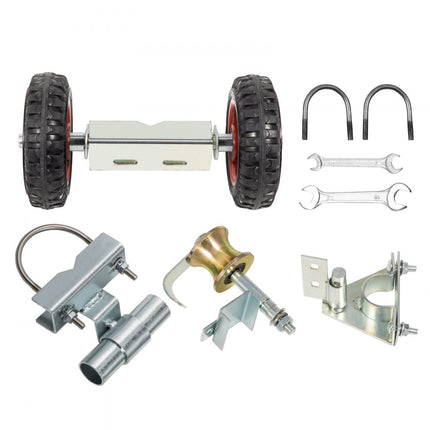 VEVOR Schuifdeur Systeem Schuifdeurbeslagset 18 x 31,5 x 30 cm 14kg Staal Rolhek