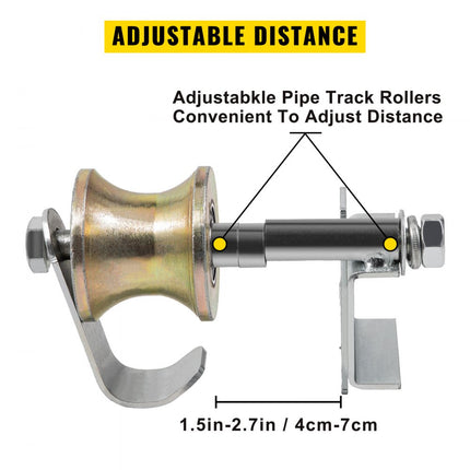 VEVOR Schuifdeur Systeem Schuifdeurbeslagset 18 x 31,5 x 30 cm 14kg Staal Rolhek