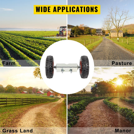 VEVOR Schuifdeur Systeem Schuifdeurbeslagset 18 x 31,5 x 30 cm 14kg Staal Rolhek