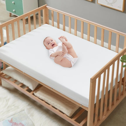 VEVOR babybedmatras, kindermatras, 610 x 965 x 80 mm, baby-kindermatras, dubbelzijdig gebruik, wasbaar jeugdmatras, matras, bijzetbed, gel traagschuim, veiligheid, netheid