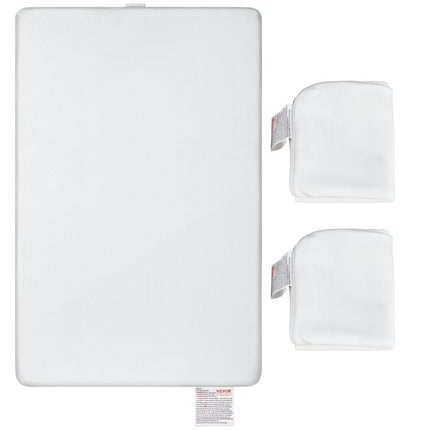 VEVOR babybedmatras, kindermatras, 610 x 965 x 80 mm, baby-kindermatras, dubbelzijdig gebruik, wasbaar jeugdmatras, matras, bijzetbed, gel traagschuim, veiligheid, netheid