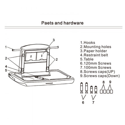 VEVOR Babyverschoontafel Luiercommode Muur Gemonteerde Commercieel HDPE Grijs