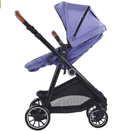 VEVOR 3-in-1 kinderwagen kinderbuggy reisbuggy buggy autostoel lichtblauw & zwart