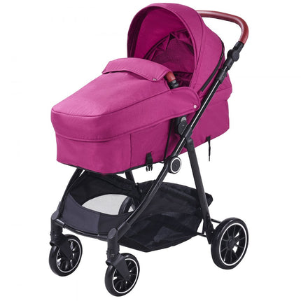 VEVOR 3in1 kinderwagen kinderbuggy reisbuggy buggy autostoel fuchsia