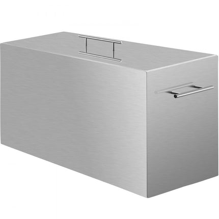 VEVOR waterbadkan, 15L kookplaat, kokend waterkan met 2 inmaakrekken, voedselveilige 304 roestvrijstalen voorraadpot, geborstelde platte bodemblik