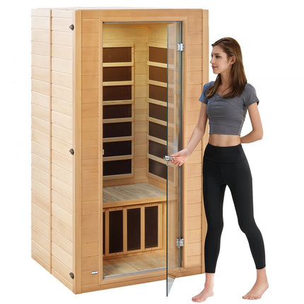 VEVOR infraroodcabine infraroodsauna warmtecabine saunacabine 1-2 personen 1400W