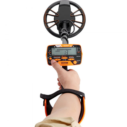 VEVOR Metaaldetector Kit voor Volwassenen Multifunctionele Professionele Metaaldetector met 7 Modi Waterdichte 10" Deeper Coil met Schep en Draagtas