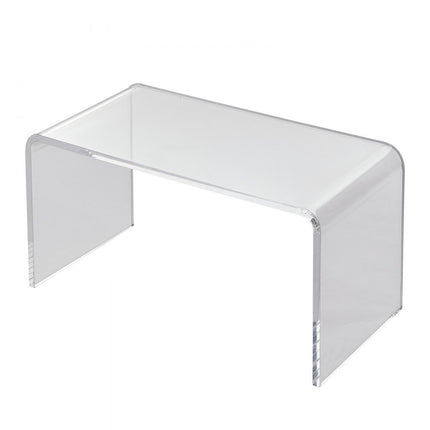 VEVOR bijzettafel 813 x 401 x 414 mm, U-vormige acryl tafel bijzettafel, transparante salontafel voor drankjes, eten, snacks, gebruikt in woonkamer, slaapkamer, studeerkamer, etc.