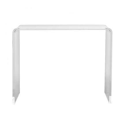 VEVOR U-vormige bijzettafel 964 x 381 x 740 mm, U-vormige acryltafel bijzettafel, transparante salontafel voor drankjes, eten, snacks, gebruikt in woonkamer, slaapkamer, studeerkamer, etc.