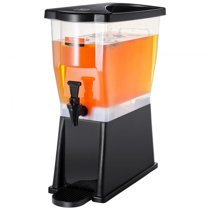 VEVOR Drankdispenser, 11L Waterdispenser Drankdispenser voor feesten, Kunststof sapdispenser met staand kraandeksel, Ijsthee Limonadesap Waterdispenser, voor restaurants, hotels, feesten, enz.
