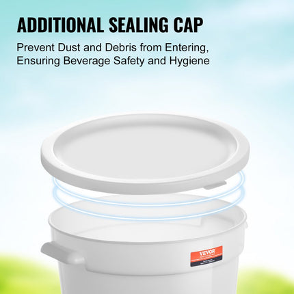 VEVOR drankdispenser, 11L partydrankdispenser, kunststof sapdispenser met kraan en deksel, ijsthee limonadesapwaterdispenser, voor restaurants, hotels, feesten, 2 stuks