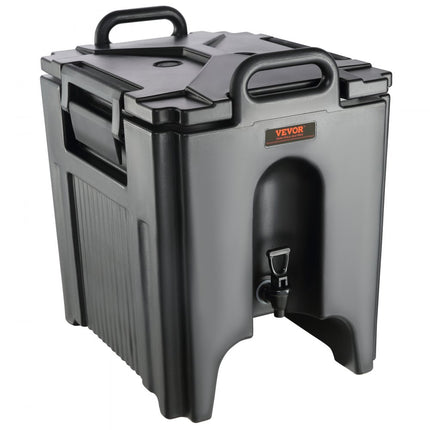 VEVOR Heet- en koudedrankdispenser Drankdispenser 37,6 l, LDPE Heet- en koudwaterfontein Grote drankendispenser met kraan voor koffie, koude melk, water, sap etc. Geïsoleerde kan 1-2 personen