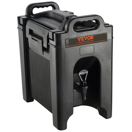 VEVOR Dispenser voor warme en koude dranken Drankendispenser 9,5 L, LDPE Heet- en koudwaterfontein Grote drankendispenser met kraan voor koffie, koude melk, water, sap etc. Geïsoleerde kan 1-2 personen