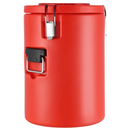 VEVOR warme en koude drankendispenser drankendispenser 17,2 l roestvrij staal warm- en koudwaterfontein grote drankendispenser met kraan voor koffie, koude melk, water, sap etc. ronde isoleerkan