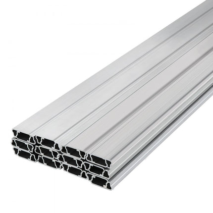 VEVOR veerdraad en vergrendelkanaal 2m veerslot en U-kanaalpakket 40 pakken PE-gecoate veerdraad en kanaal van aluminiumlegering Plastic polyfilm of schaduwdoek Bevestiging