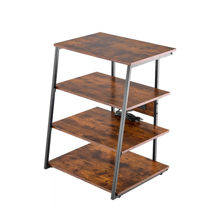 VEVOR 4-laags mediastandaard audio video mediastandaard standaard apparaat 600x565mm