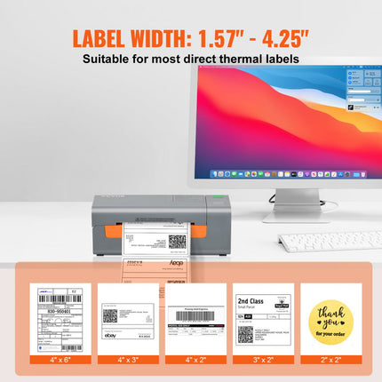 VEVOR Label Printer labelprinter meervoudige printer labelprinter 2030DPI labelprinter