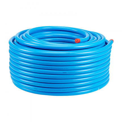 VEVOR luchtcompressorleidingset 3/4" x 200ft HDPE aluminium luchtleidingsysteem blauw