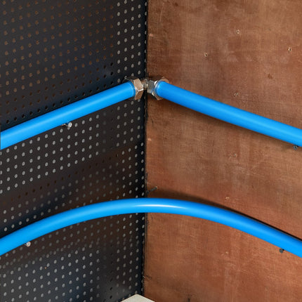 VEVOR luchtcompressorleidingset 3/4" x 300ft HDPE/aluminium luchtleidingsysteem blauw