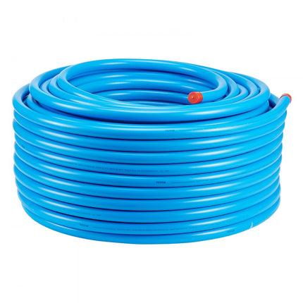 VEVOR luchtcompressorleidingset 3/4" x 300ft HDPE/aluminium luchtleidingsysteem blauw