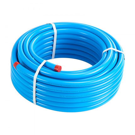VEVOR luchtcompressorleidingset 3/4" x 100ft HDPE/aluminium luchtleidingsysteem blauw
