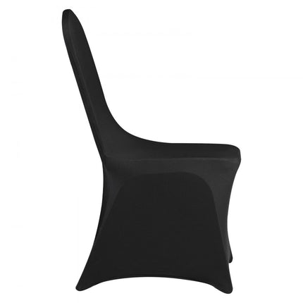 VEVOR 50 stuks, zwart stoelhoezen van elastisch spandex voor klapstoelen, universeel passende stoelhoezen, afneembare en wasbare hoezen, voor bruiloften, feestdagen, feesten, feesten