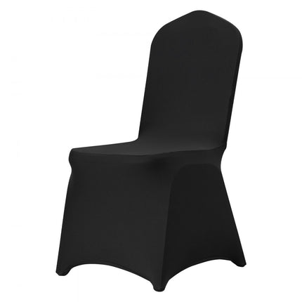 VEVOR 50 stuks, zwart stoelhoezen van elastisch spandex voor klapstoelen, universeel passende stoelhoezen, afneembare en wasbare hoezen, voor bruiloften, feestdagen, feesten, feesten