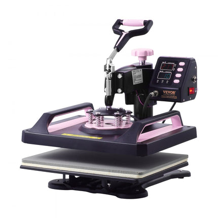 VEVOR Warmtepers Transferpers 29x38cm 5 in 1 Tumbler Press T-shirts Roze