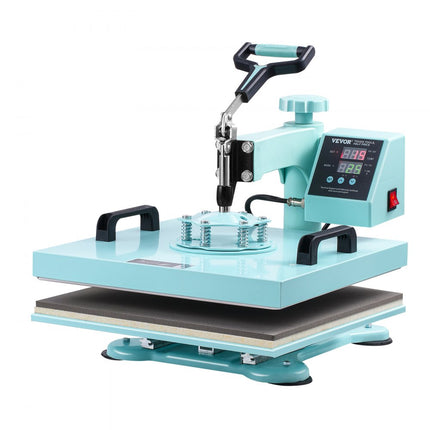 VEVOR Warmtepers Transferpers 38x38cm 5 in 1 Tumbler Press T-shirts Groen