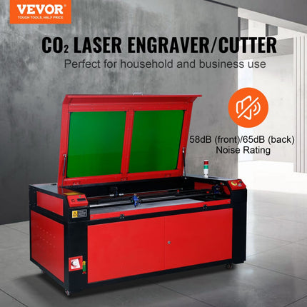 VEVOR Lasergraveermachine Graveerapparaat 130W CO2-lasergraveermachine 900x1400mm lasersnijdende lasergraveur
