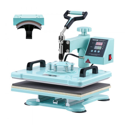 VEVOR Warmtepers Transferpers 30x38cm 2 in 1 Tumbler Press T-shirts Groen