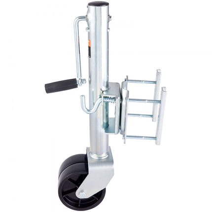 VEVOR aanhangerkrik, boottrailerkrik 907 kg, opschroefbare aanhangerkrik, met PP-wiel en handgreep voor het heffen van camperaanhangers, paardentrailers, bedrijfswagenaanhangers en jachtaanhangers