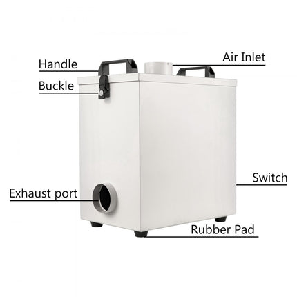 Vevor Luchtreiniger Air Purifier Filter 80w 180 M³/h Automatisch Voor Cnc Laser