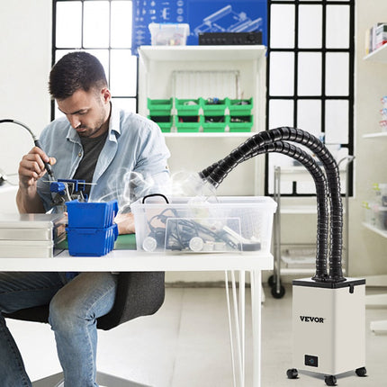 VEVOR Lasrookafzuiger Soldeer Damp Absorber Afzuigkap 150 W met 3-trapsfilters