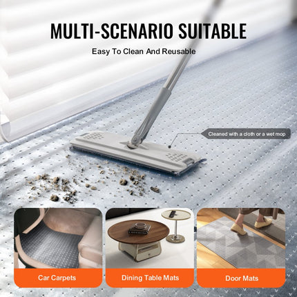 VEVOR Tapijtbeschermer Huisdieren 61 x 7,6 m Krasbestendige Krasstopper PVC