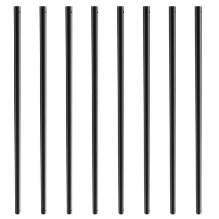 VEVOR Metalen trapbalusters 19x19x810mm lange decoratieve aluminium balustrades 101 stuks dekbalusters met schroeven Klassieke holle terrasleuning