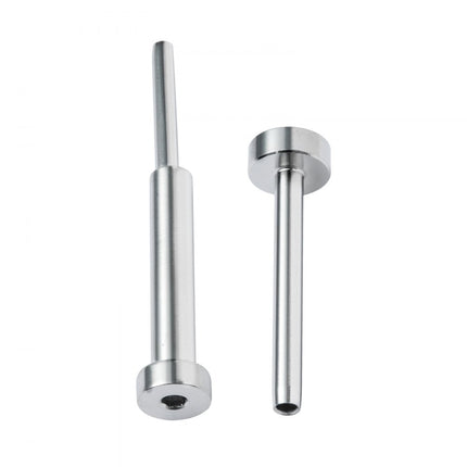 VEVOR 20-pack onzichtbare kabelrailset T316 roestvrij staal 1/8" onzichtbare houder en boutuiteinde voor kabelrailing spanner 1/8" voor houten/metalen palen Kabelrailbeslag zilver