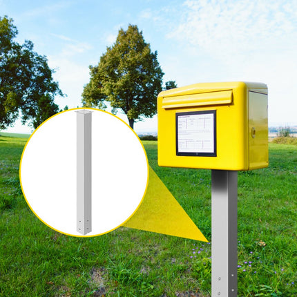 VEVOR brievenbuspost, 43" hoge brievenbusstandaard, gepoedercoate brievenbuspostset, Q235 stalen paalstandaard, opbouwpaal voor trottoir- en bermranden