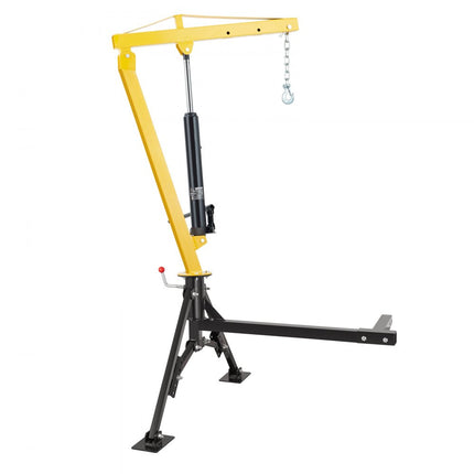 VEVOR hydraulische pick-upkraan, capaciteit 454 kg, 360° draaibare, op de trekhaak gemonteerde kraan voor het hijsen van goederen in de bouw, bosbouw en fabrieken